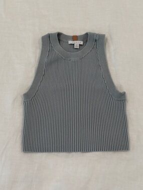 lunya Ribbed Sleeveless Tank - Dusty Blue Gray